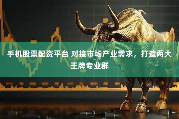手机股票配资平台 对接市场产业需求，打造两大王牌专业群